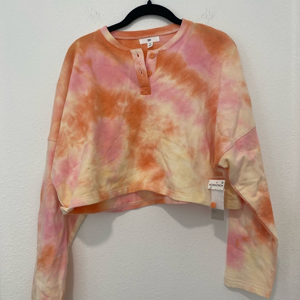 BP Crop Tye Dye Sweatshirt SZ XS